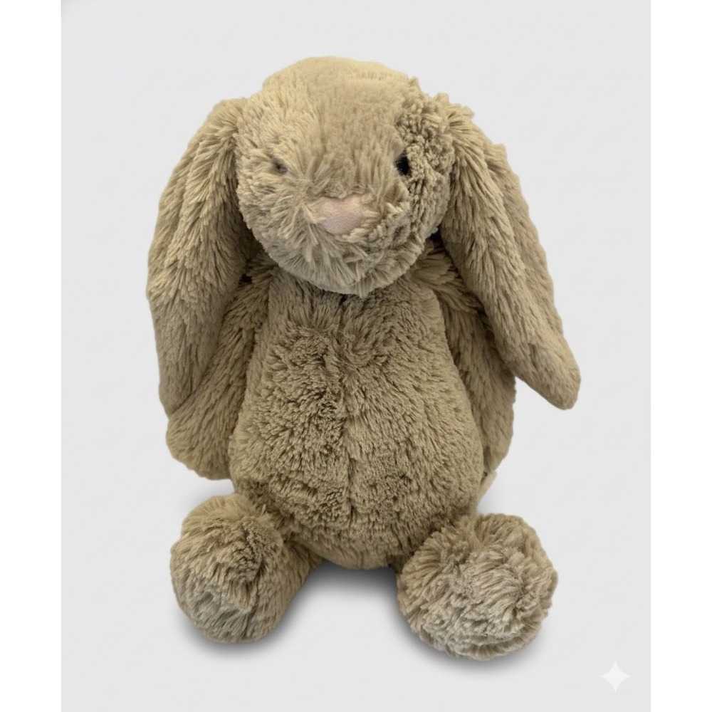 Jellycat London Bashful Bunny Beige Plush Stuffed Animal Long Ear Rabbit Toy
